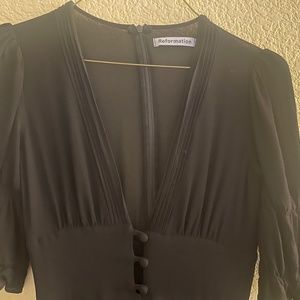 Reformation Ginny Dress Black